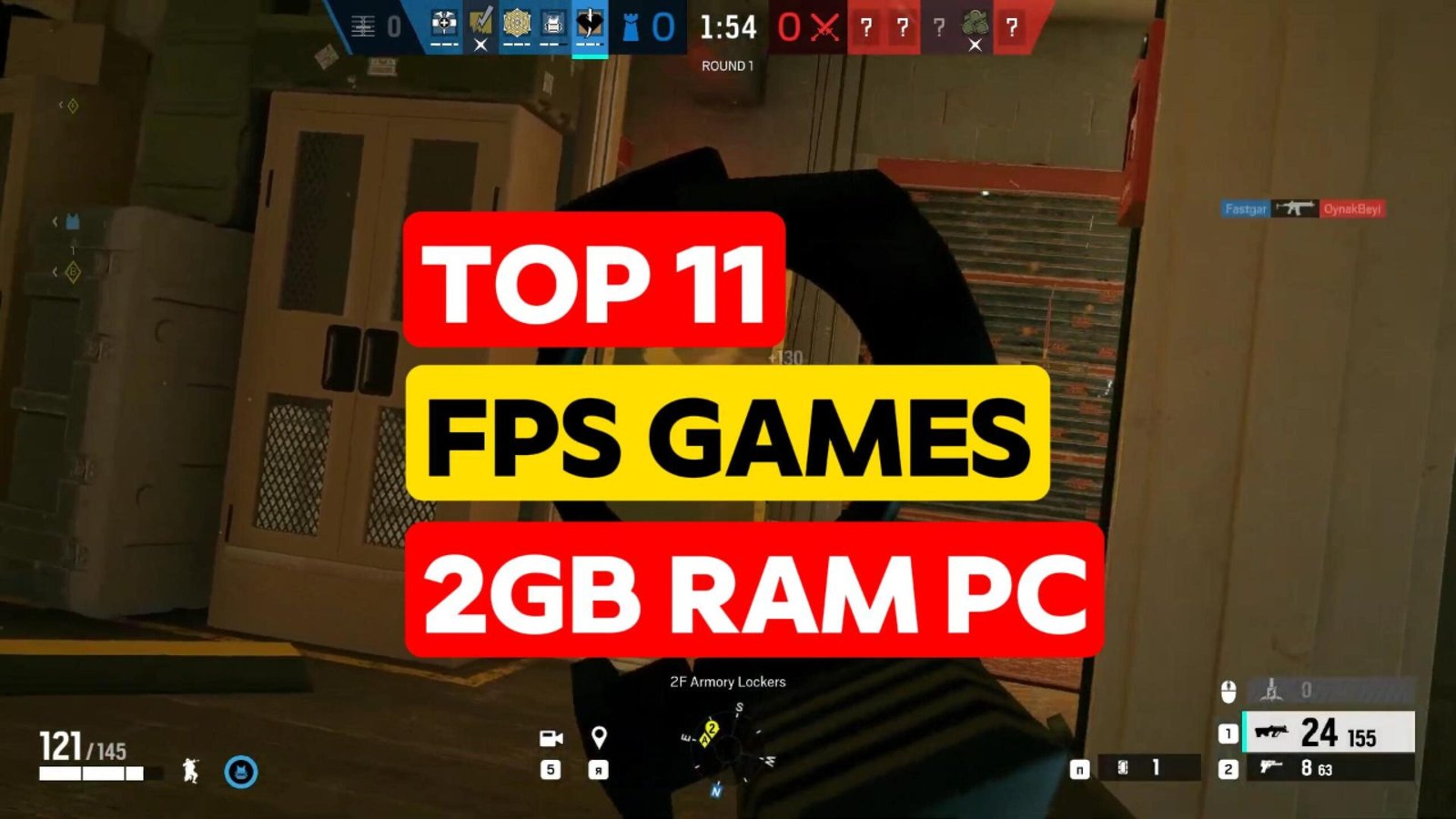 Top 10 FPS Games For 2GB RAM
